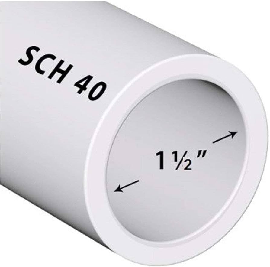 PVC Sch 40 de 1½